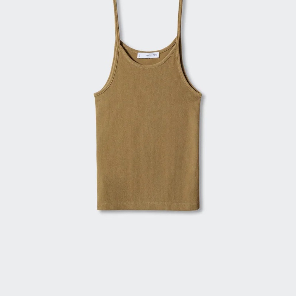 Mango Ribbed Strap Top - Picture 2 of 8
